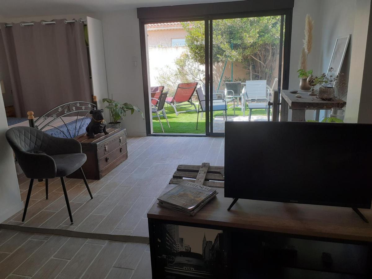 Loft Avec Clim, Parking Et Jardin Proche De La Mer Villa Sauvian Exterior foto